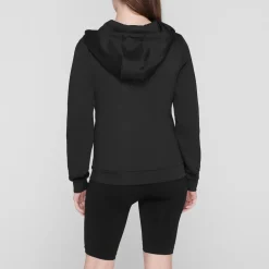 11 Degrees Poly Full Zip Hoodie in Black