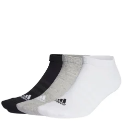 adidas 3 Pack Cushioned Low Cut Socks Juniors in Grey