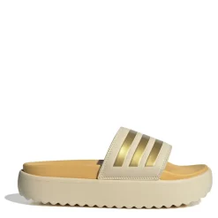 adidas Adilette Platform Slides in Multi