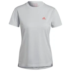 adidas Aeroready Designed 2 Move 3-Stripes T-Shirt in Grey