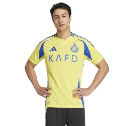 adidas Al Nassr Ronaldo Home Shirt 2024 2025 Adults in Yellow