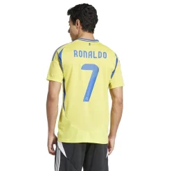 adidas Al Nassr Ronaldo Home Shirt 2024 2025 Adults in Yellow