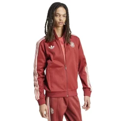 adidas Bayern Munich Originals Tracksuit Top Adults in Red