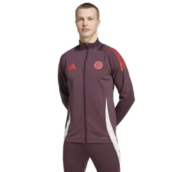 adidas Bayern Munich Training Jacket 2024 2025 Adults in Purple