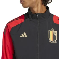 adidas Belgium Pre Match Jacket 2024 Adults in Black