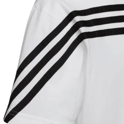 adidas Boys Future Icons 3-Stripes T-Shirt in White