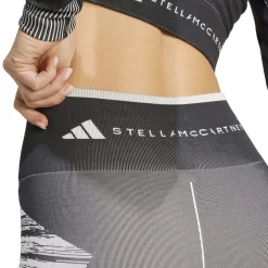 adidas by Stella McCartney Graphic Print Yoga Leggings in Grey