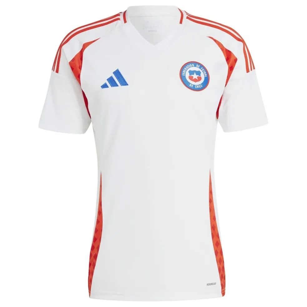 adidas Chile Away Shirt 2024 Adults in White