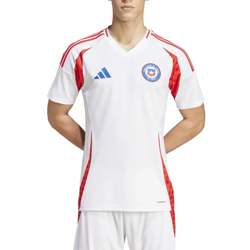 adidas Chile Away Shirt 2024 Adults in White