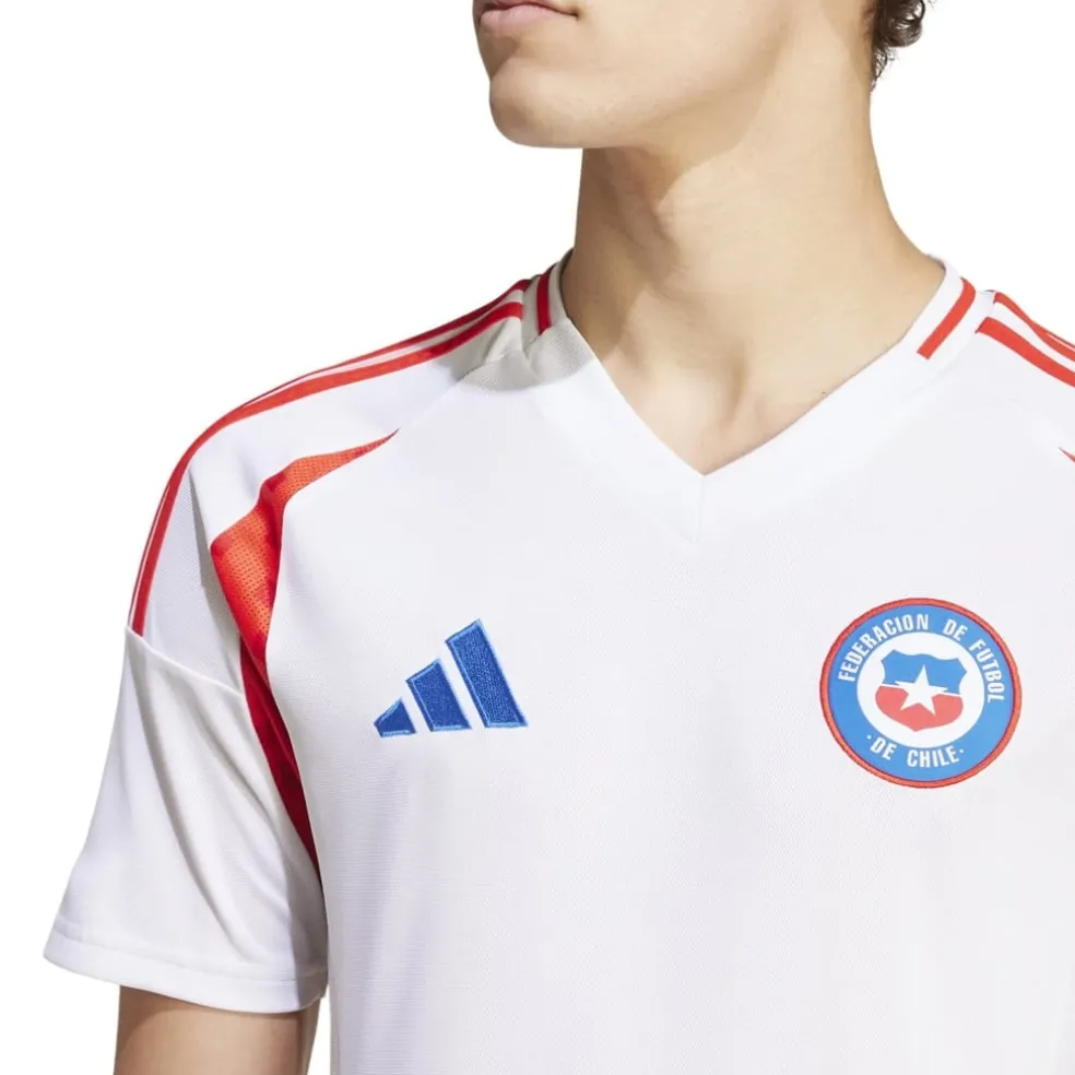 adidas Chile Away Shirt 2024 Adults in White
