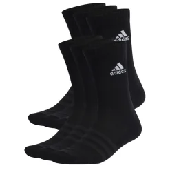 adidas Cushioned Sportswear Crew Socks 6 Pack Juniors in Black