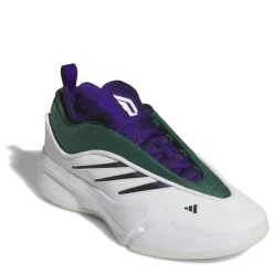 adidas Dame 9 Basketball Trainers Boys in White