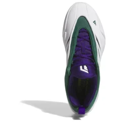 adidas Dame 9 Basketball Trainers Boys in White