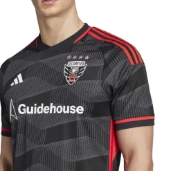 adidas Dc United 2024 2025 Home Shirt Adults in Black