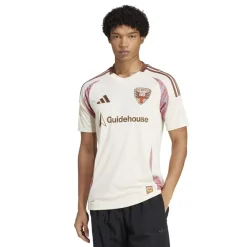 adidas Dc United Away Shirt 2025 2026 Adults in Beige