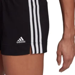 adidas Essential 3 Stripe Shorts in Black