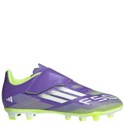 adidas F50 Club Childrens Firm Ground Football Boots in Purple