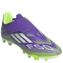 adidas F50 Club Childrens Firm Ground Football Boots in Purple