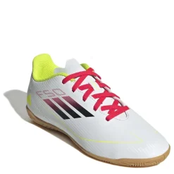 adidas F50 Club Childrens Indoor Football Boots in White