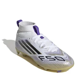 adidas F50 League Juniors Firm Ground Football Boots in White