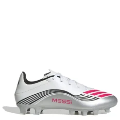 adidas F50 Messi Club Adults Firm Ground Football Boots in White