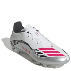 adidas F50 Messi Club Adults Firm Ground Football Boots in White