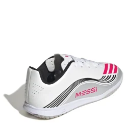 adidas F50 Messi Club Childrens Indoor Football Boots in White
