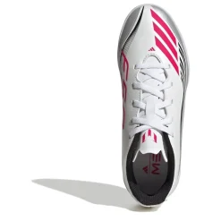 adidas F50 Messi Club Childrens Indoor Football Boots in White