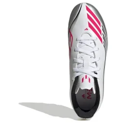 adidas F50 Messi Club Childrens Firm Ground Football Boots in White