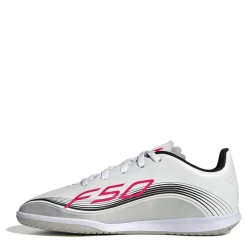 adidas F50 Messi Club Juniors Indoor Football Boots in White