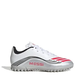 adidas F50 Messi Club Juniors Astro Turf Football Boots in White