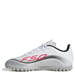 adidas F50 Messi Club Juniors Astro Turf Football Boots in White