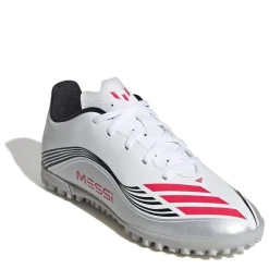 adidas F50 Messi Club Juniors Astro Turf Football Boots in White