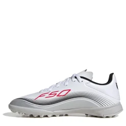 adidas F50 Messi League Childrens Astro Turf Football Boots in White