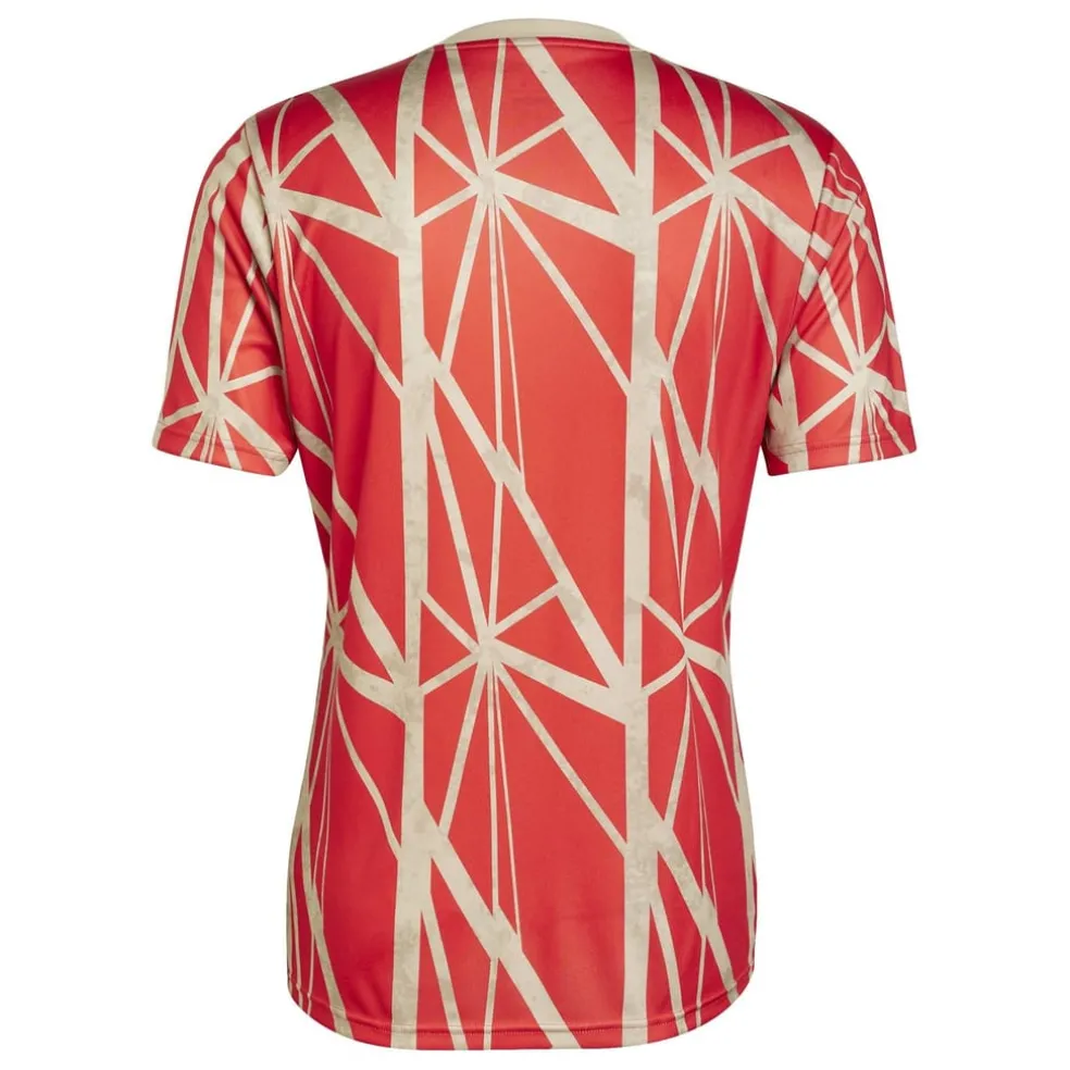 adidas Fc Bayern Munich Pre Match Shirt 2024 2025 Adults in Red