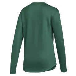 adidas Fleece Regular Fit Long Sleeve Top in Green