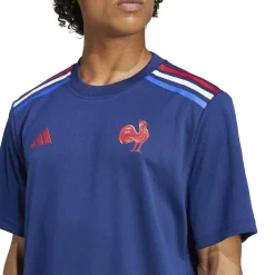 adidas France Rugby Home T-Shirt Adults in Blue