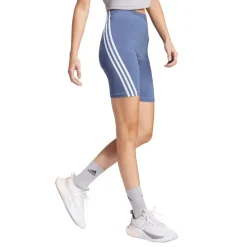 adidas Future Icons 3-Stripes Bike Shorts in Blue