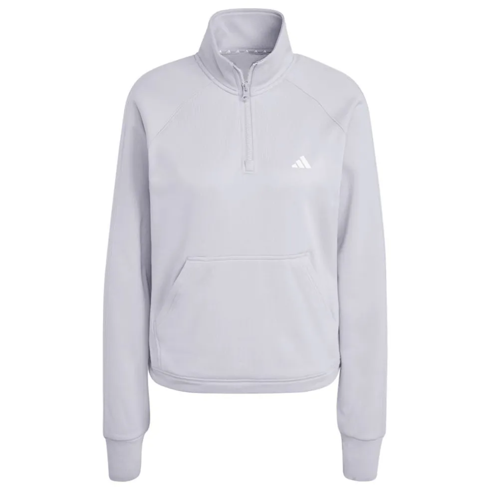 adidas Game & Go 1/4 Zip Top in Grey