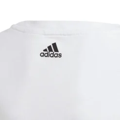 adidas Girls Essentials Linear T-Shirt in White