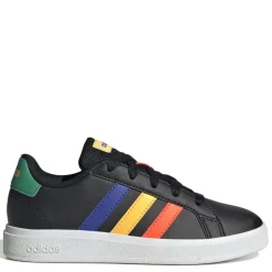 adidas Grand Court Lifestyle Lace-Up Trainers in Black