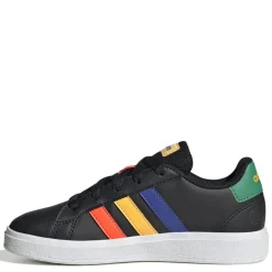 adidas Grand Court Lifestyle Lace-Up Trainers in Black