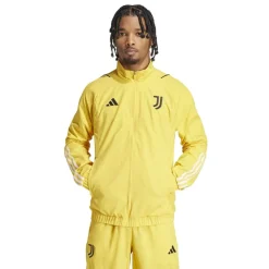 adidas High Neck Regular Fit Athletic Top in Gold