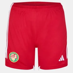 adidas Hungarian Football Federation Soccer Shorts in Red