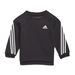 adidas Infant Future Icons 3-Stripes Jogger Set in Black-White