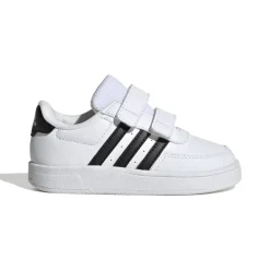 adidas Infants Breaknet 2.0 Court Shoes in White Black