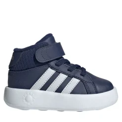adidas Infants Grand Court Mid Trainers in Dark Blue