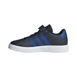adidas Junior Grand Court 2.0 Elastic Strap Trainers in inkwell