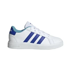adidas Junior Grand Court 2.0 Trainers in White blue