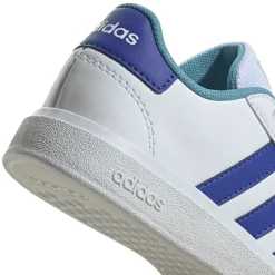 adidas Junior Grand Court 2.0 Trainers in White blue